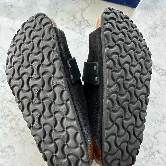 Birkenstock Kyoto Black Suede Sandals - Picture 5 of 6